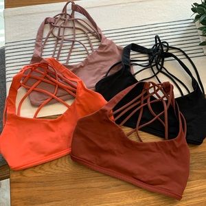 Lululemon sports bras/free to be wild size 4 used no tags on sports bras.